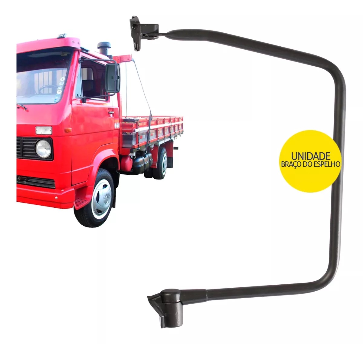 Braço Retrovisor Caminhão Volkswagen 6.90 7.90 Até 1999 Lado Esquerdo