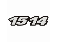 Emblema Identificação Resinado Caminhão Mercedes-Benz 1514 - 01 Par