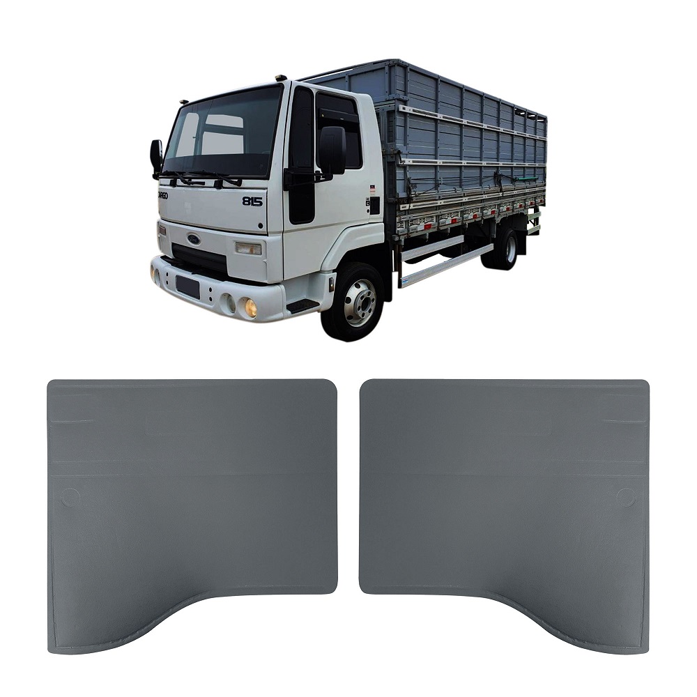 Par Forro Porta Caminhão Ford Cargo Até 2010 Cinza Escuro