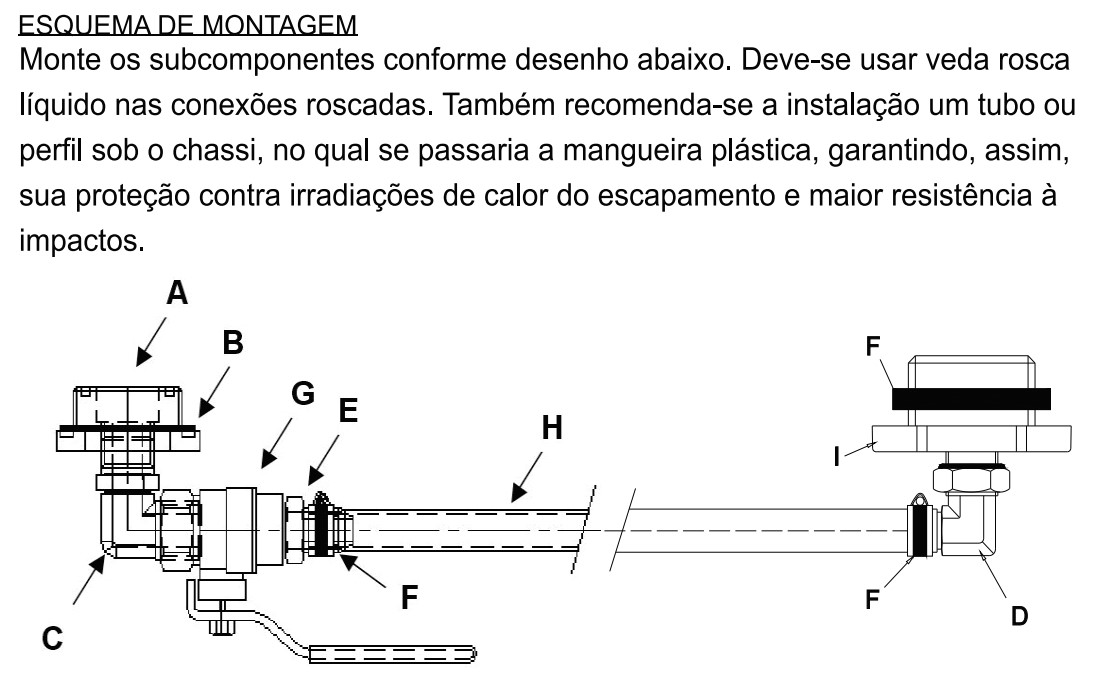 Kits Transferência Tanque Combustível Caminhão Tanque Plástico M-38