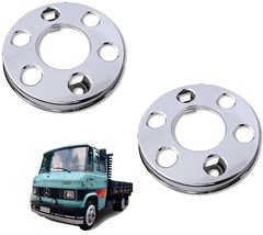 Calota Dianteira 06 Furos Aro 16 Caminhão Volkswagen, Mercedes-Benz, Ford Cromada