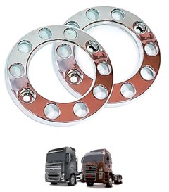 Calota Caminhão Dianteira 10 Furos Mercedes-Benz, Scania, Volvo