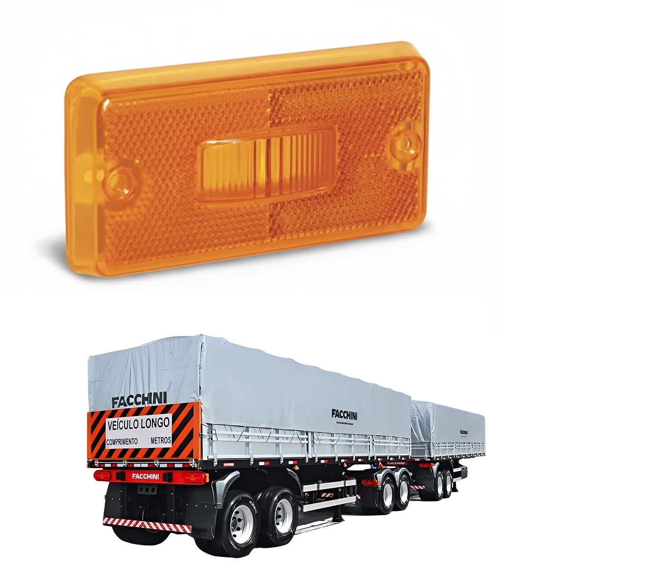 Lente Lateral Bau Facchini Modelo Novo Lente Lateral Bau Facchini Modelo Novo