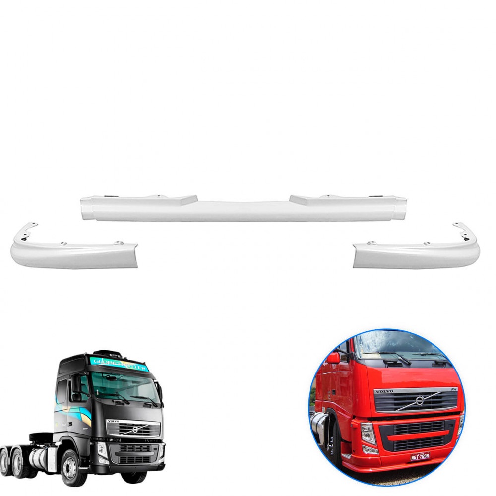 Spoler Caminhão Volvo FH 2005 até 2014 (11 cm) 3 Partes - ABS