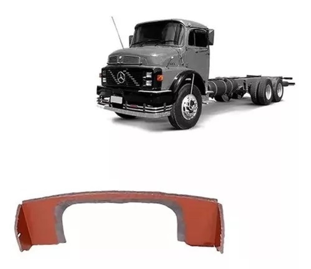 Chapa Defletor Capo Interno Mercedes-BEnz 1113, 2213 de 1969 a 1988 - 3448307866