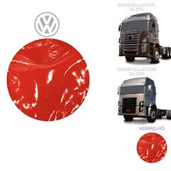 Tapete Verniz Caminhão Volkswagen Constellation Após 2006 Cabine Dupla Capo Vermelho