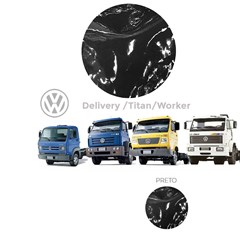 Tapete Verniz Caminhão Volkswagen Delivery 2006 Com Capo - Preto