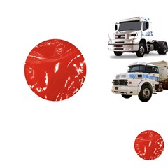 Tapete Verniz Caminhão Mercedes-Benz 1938Ls, 1634 - Vermelho