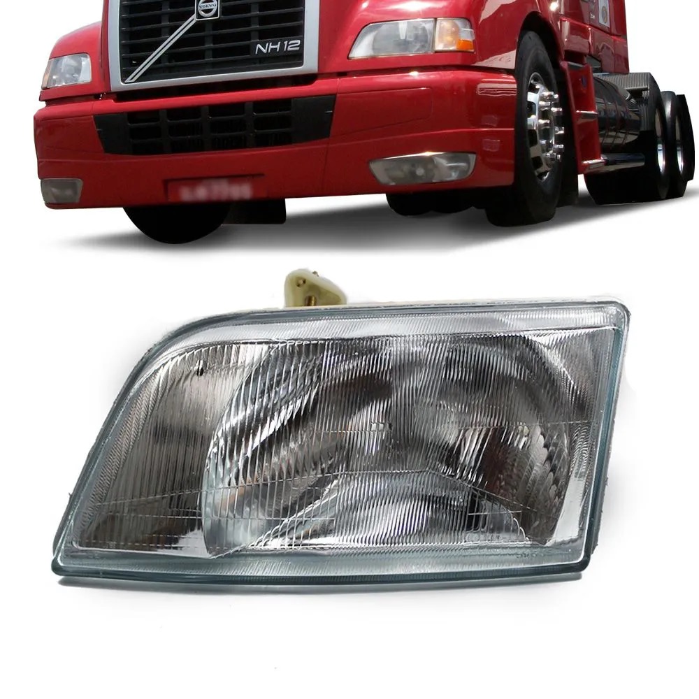 Farol Principal Caminhão Volvo NH Após 1999 Lado Esquerdo (Nino) - 1623718