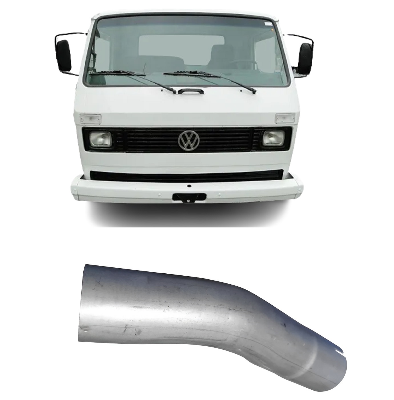 Tubo Traseiro Caminhão Volkswagen 6.90, 7.90, 1981 a 1992 2.12 Polegadas - T06253683A