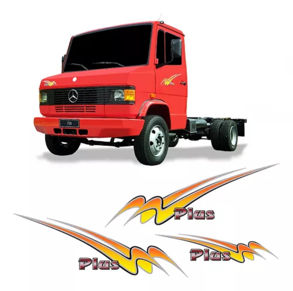 Faixa Para Caminhão Mercedes-Benz 710 Plus Adesivo Decorativo
