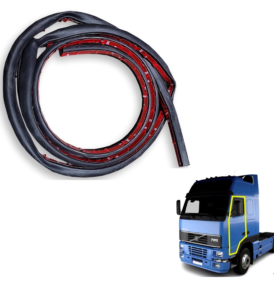 Borracha Porta Caminhão Volvo FH NH Externa 1998 a 2010 Lado Direito Borracha Porta Caminhão Volvo FH NH Externa 1998 a 2010 Lado Direito