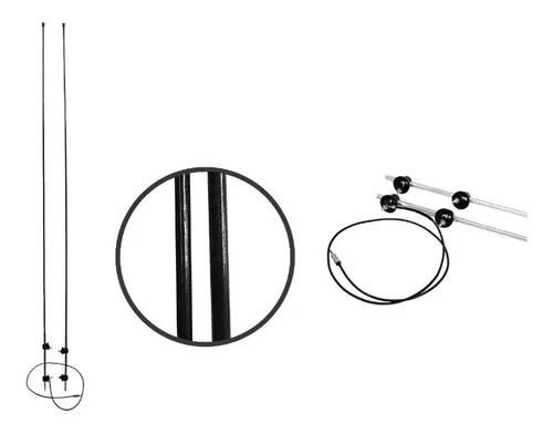 Par Antena Lateral Fibra Caminhão Mb 1113, 608, 1114, 1518, 2013 - 1,60 Metros