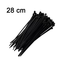 Abraçadeira Fita 28 Cm Preta - Universal (Pc)