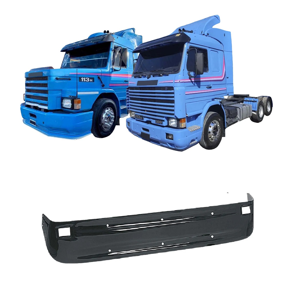 Tapa Sol Caminhão Scania 113 Top Line - 5mm - Acrilico