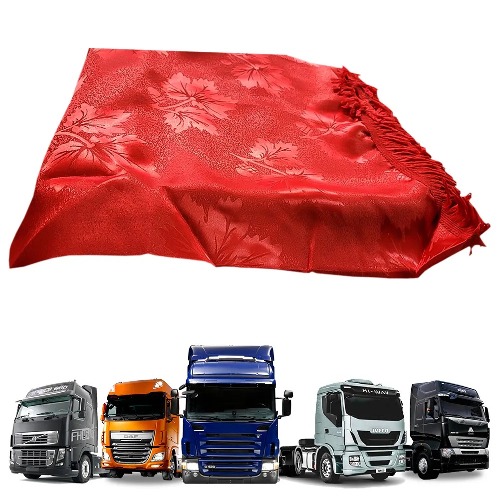 Cortina Cetim 7 Metros Sem Bando - Vermelha Universal