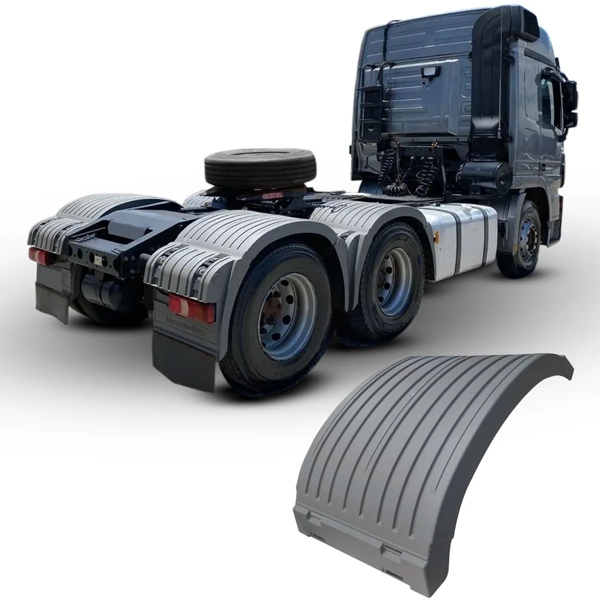 Par Meio Paralama Traseiro Caminhão Mercedes-Benz Actros Axor Central - 9435200007