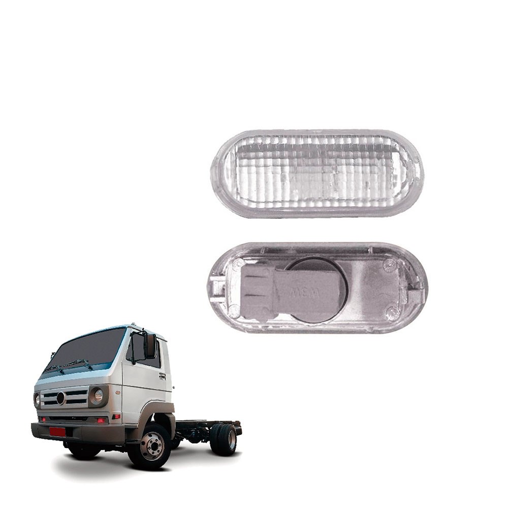 Lanterna Seta Lateral Caminhão Volkswagen Titan Work Após 2000 Cristal Com Soquete Lanterna Seta Lateral Caminhão Volkswagen Titan Work Após 2000 Cristal Com Soquete