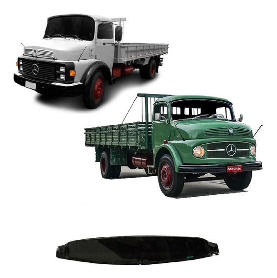 Defletor Capô Caminhão Mercedes-Benz 1113 1933, 1969 a 1988 Fume