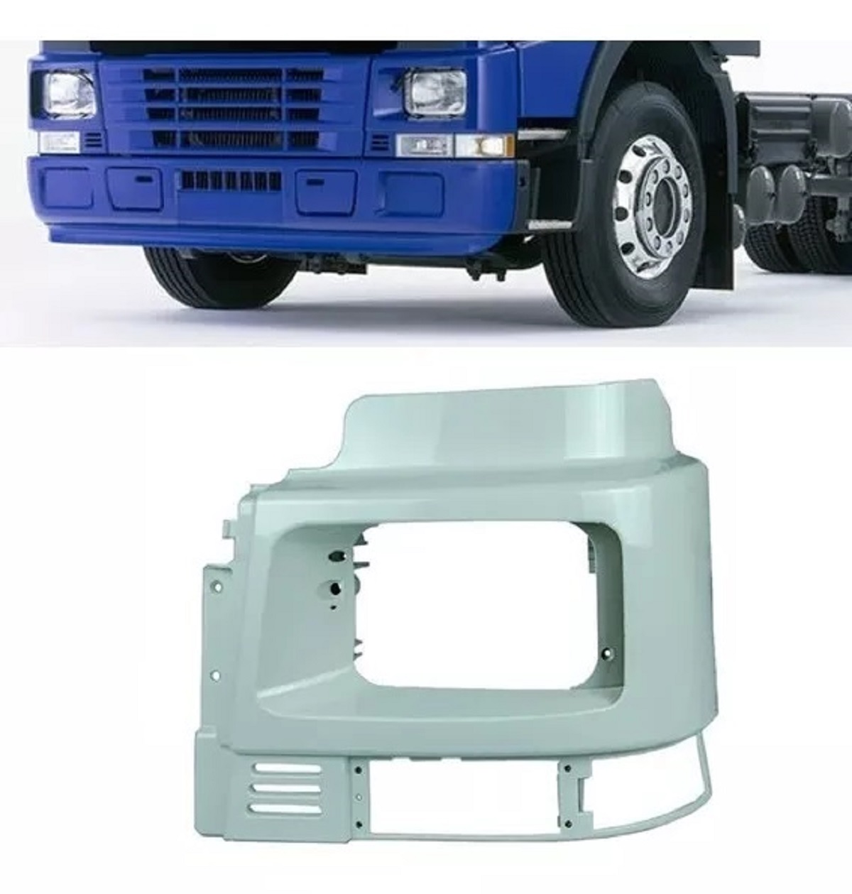 Carcaça Farol Caminhão Volvo FH, FM 1998 a 2004 Lado Esquerdo - 8191303