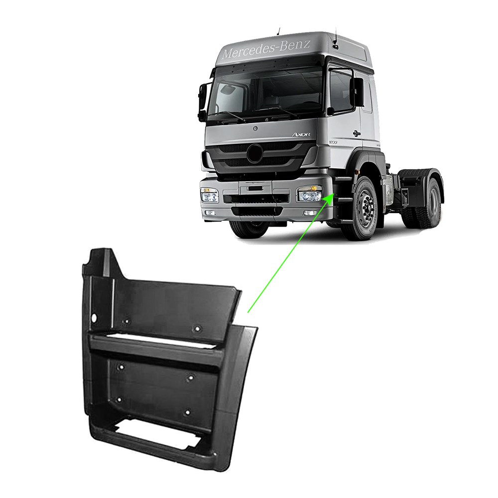 Estribo Caminhão Mercedes-Benz Axor 1933 após 2005 Lado Esquerdo - 9406660801 Estribo Caminhão Mercedes-Benz Axor 1933 após 2005 Lado Esquerdo - 9406660801