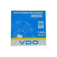 Disco Tacografo Diario 125 Km 100 Pecas - VDO
