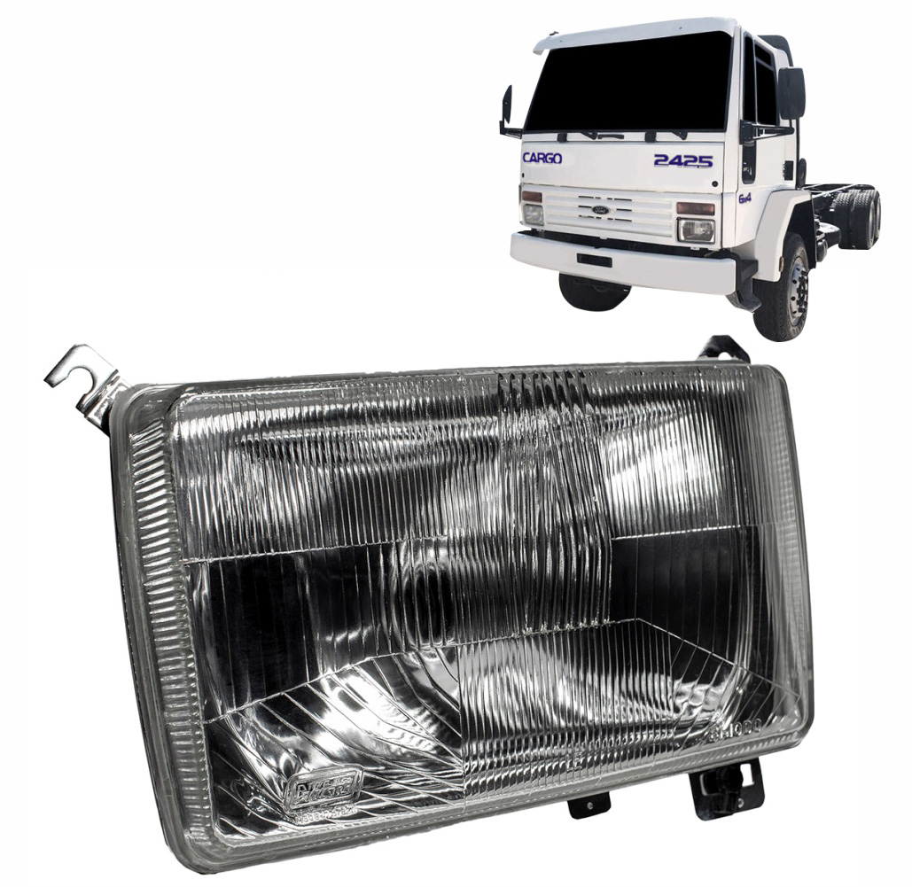 Farol Principal Caminhão Ford Cargo Orgus Lado Esquerdo (FD-115LE)