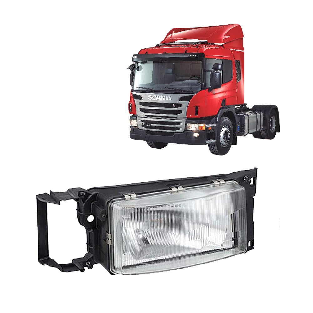 Farol Principal Caminhão Scania Série 4 e Série 5 Lado Esquerdo - 1446588