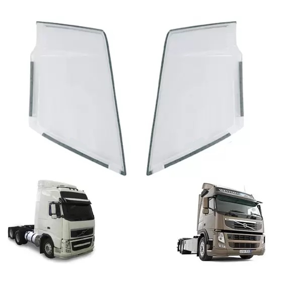 Par Protetor Farol Caminhão Volvo FH 2010 até 2015 - Cristal