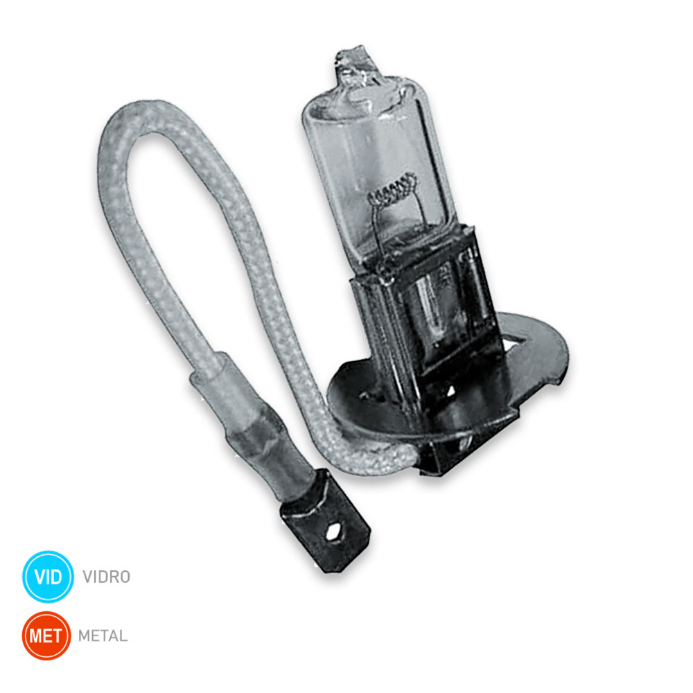 Lampada Iodo H-3 24 Volts 70 Watts - GE - 21149