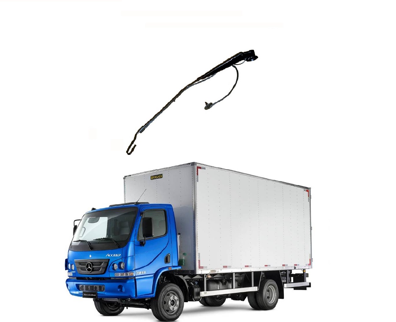 Braço Limpador Parabrisa Caminhão Mercedes-Benz Accelo 715, 915 Após 2005 Lado Direito