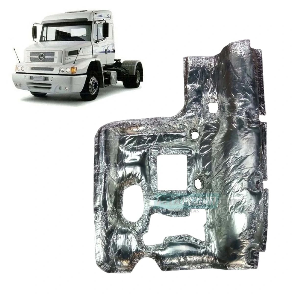 Isolacao Cabine Caminhão Mercedes-Benz 1620, 1218 após 1996 Lado Esquerdo - 6946828028