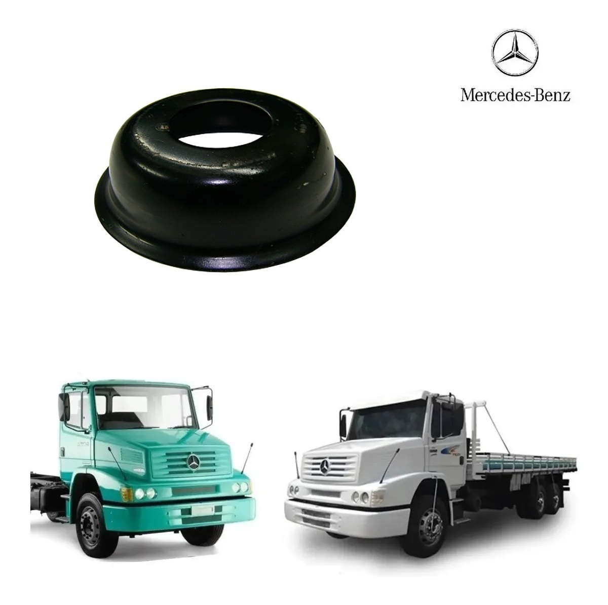 Cone Apoio Calco Cabine Caminhão Mercedes-Benz 1618, 1620, 1989 a 2014