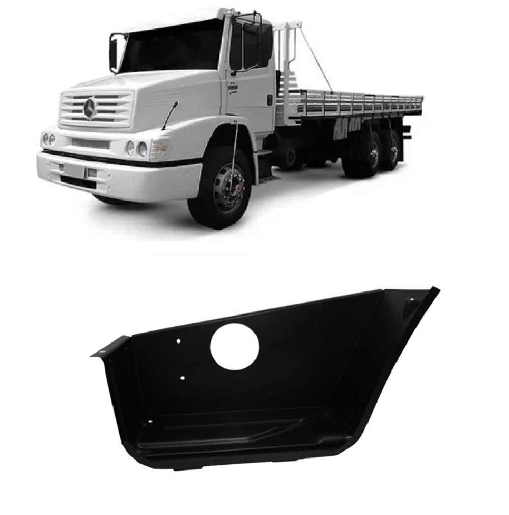 Estribo Caminhão Mercedes-Benz 1618, 1989  a 1995 Interno Lado Direito - 3846107006