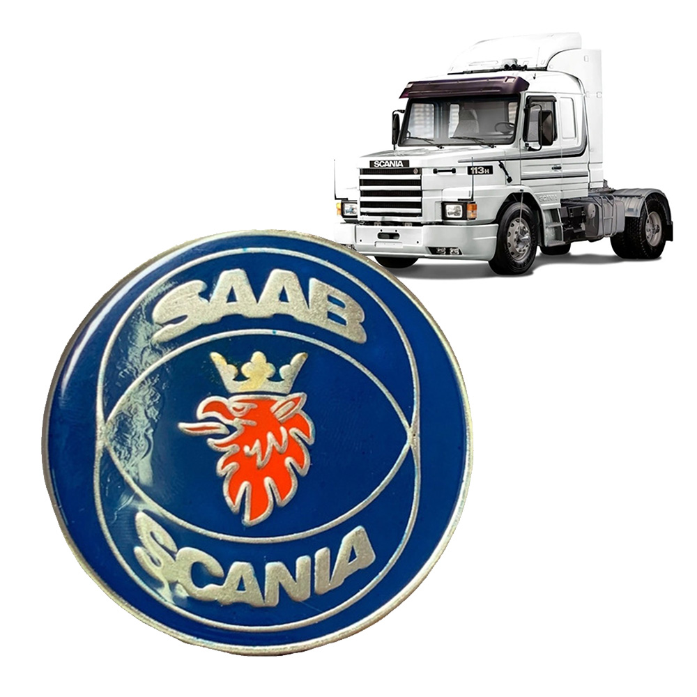 Emblema Capô Caminhão Scania 112, 113 de 1981 a 1998 Galo - 1382795