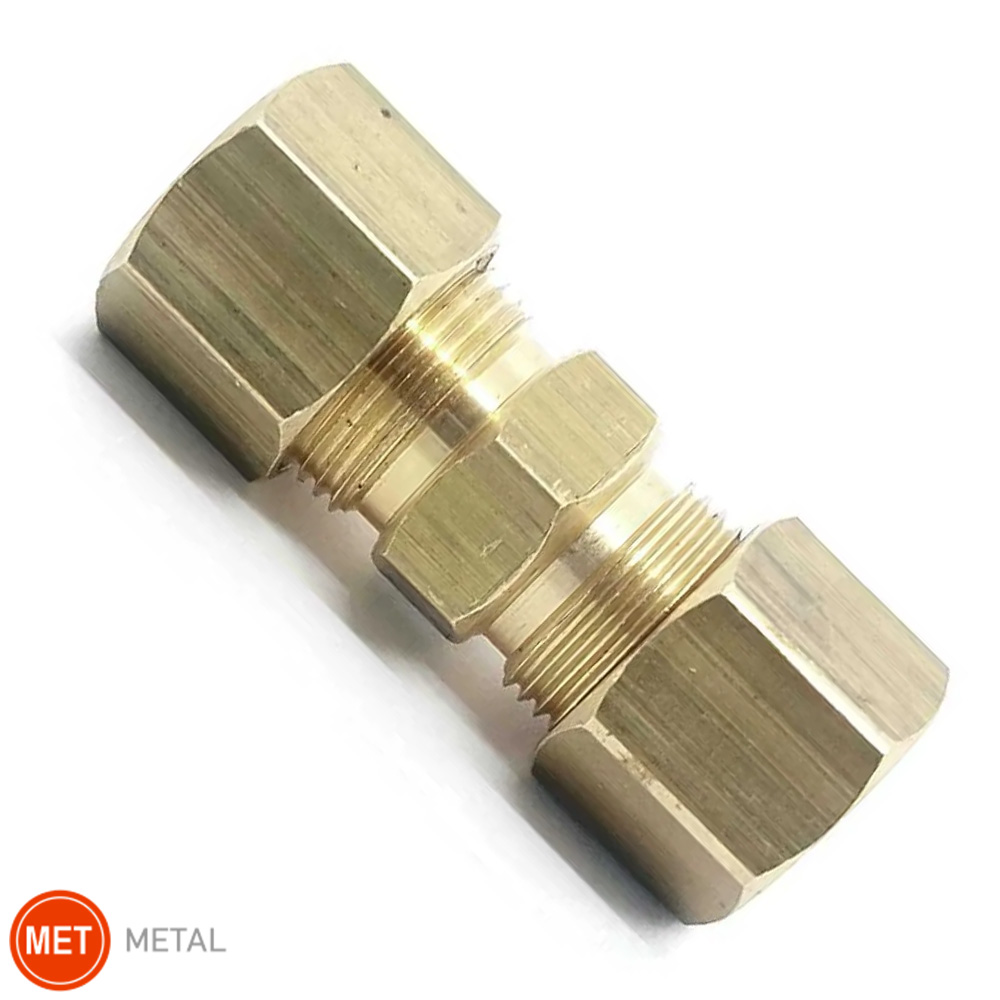 Uniao Emenda Reta Latao 1/4 (06Mm) Completa