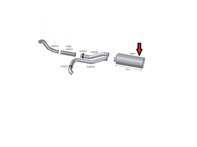 Silencioso Caminhão Volvo VM 260 310 Com Miolo - 8149232