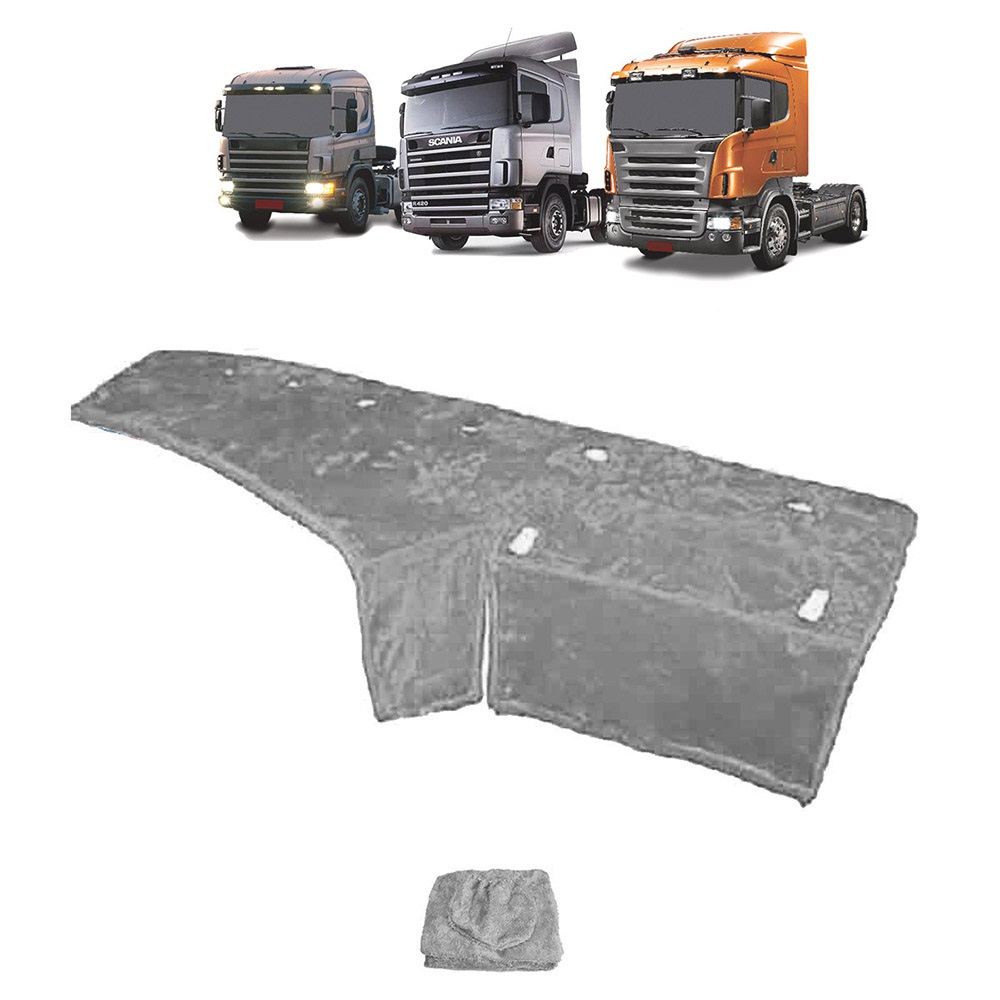 Capa Painel Caminhão Scania 124 Série 4 e 5 Highline - Cinza
