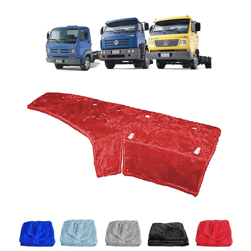 Capa Painel Caminhão Volkswagen Titan Worker Após 2000 Saia Longa - Vermelha