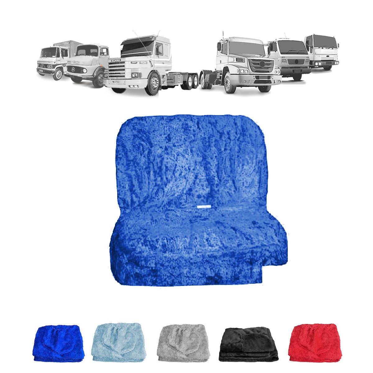 Capa Sofa Cama Passageiro - Cinza (São Geraldo/ Tupa)