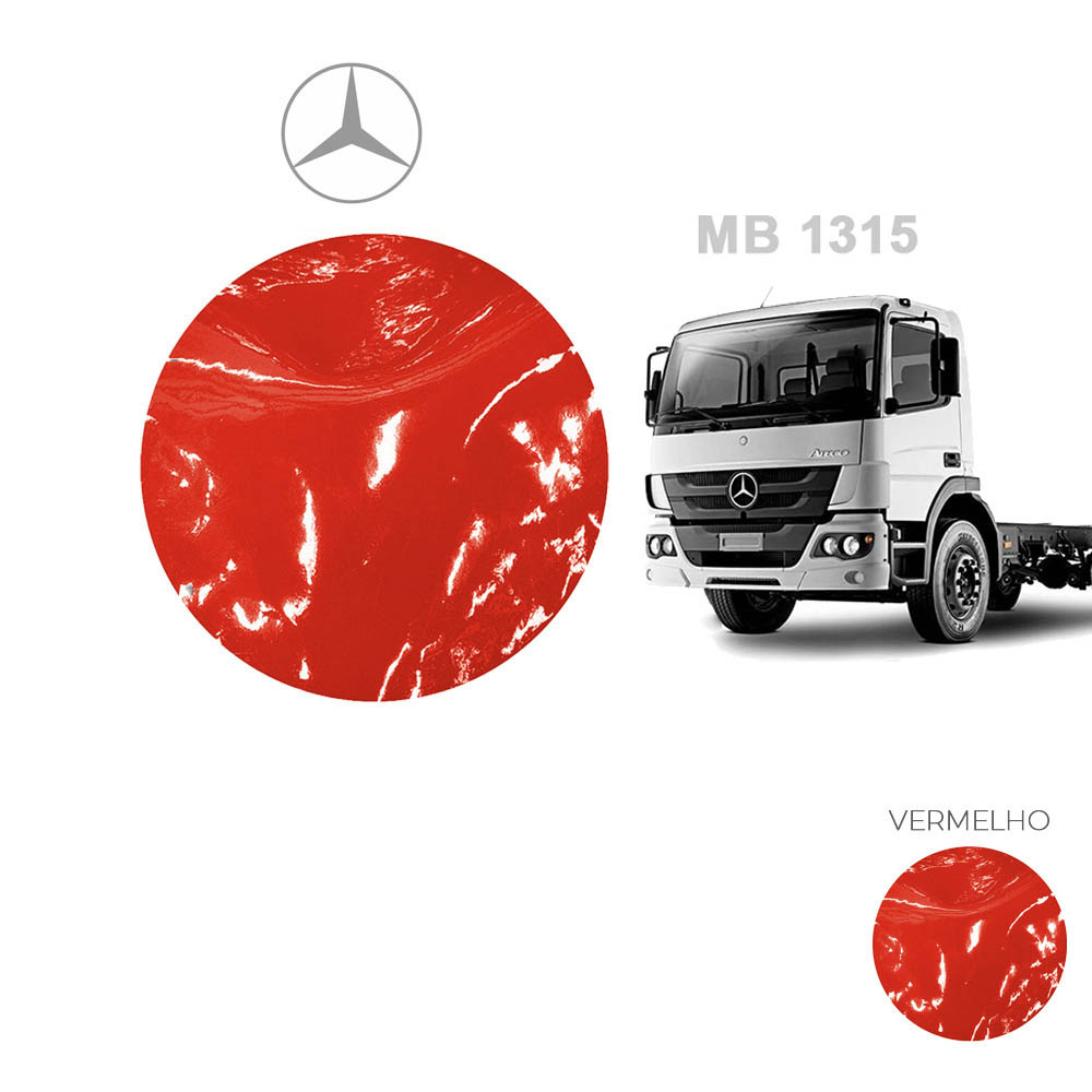 Tepete Verniz Caminhão Mercedes-Benz Atego 1315 - Vermelho Tepete Verniz Caminhão Mercedes-Benz Atego 1315 - Vermelho