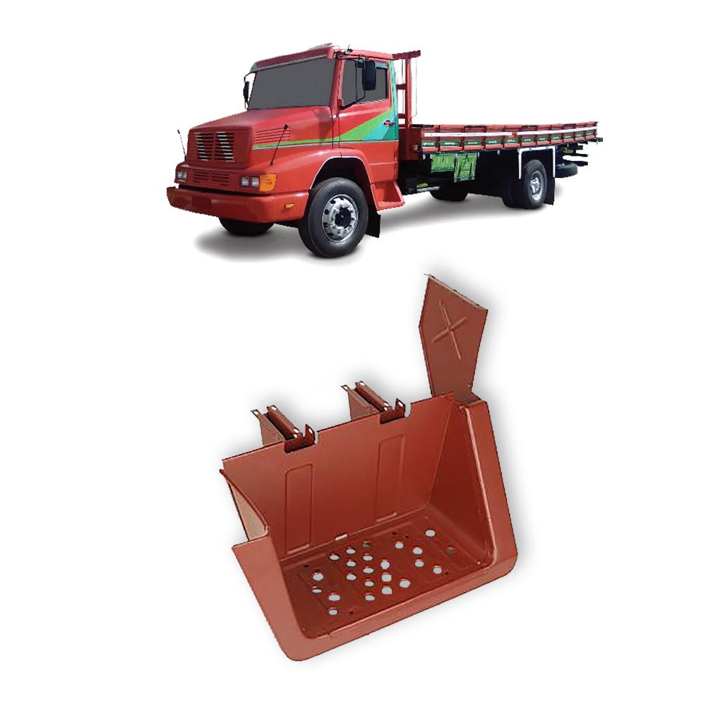 Estribo Caminhão Mercedes-Benz 1618 de 1989 a 1995 Completo Lado Esquerdo - 3846609706 Estribo Caminhão Mercedes-Benz 1618 de 1989 a 1995 Completo Lado Esquerdo - 3846609706