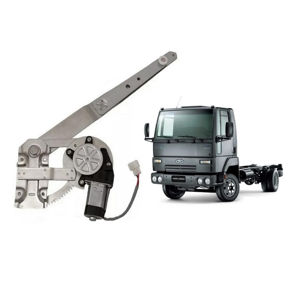 Maquina Vidro Caminhão Ford Cargo Até 2010 Com Motor 12 Volts Lado Esquerdo - 82DBE23201AH Maquina Vidro Caminhão Ford Cargo Até 2010 Com Motor 12 Volts Lado Esquerdo - 82DBE23201AH