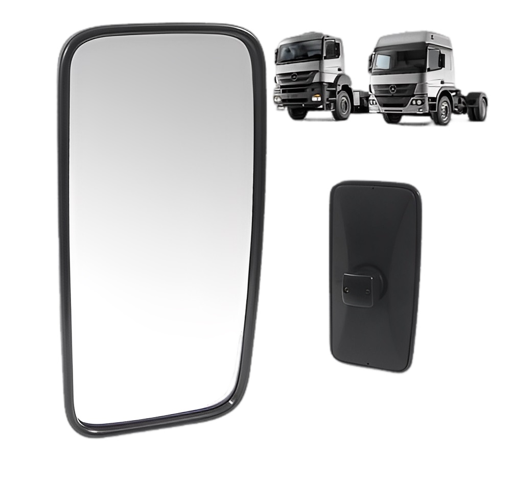Espelho Retrovisor Caminhão Mercedes-Benz Axor, Atego - Convexo (Com Grau)