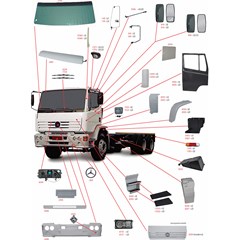 Grade Frontal Mb Benz 1720C Após 2000 Modelo Novo - 6937517202