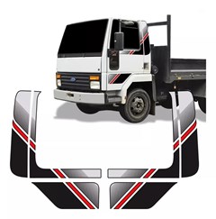 Faixa Decorativa Caminhão Ford Cargo 1991 até 1999 - Vermelha