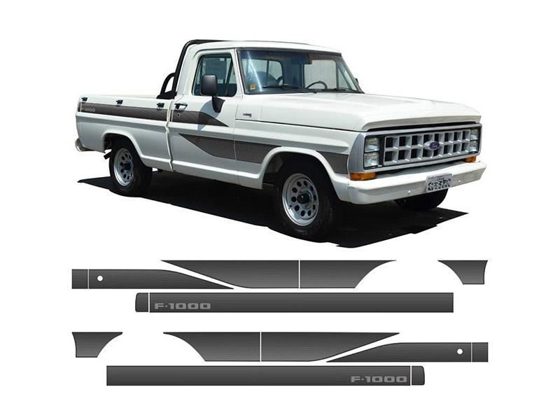 Faixa Decorativa Ford F-1000 Até 1989 - Prata