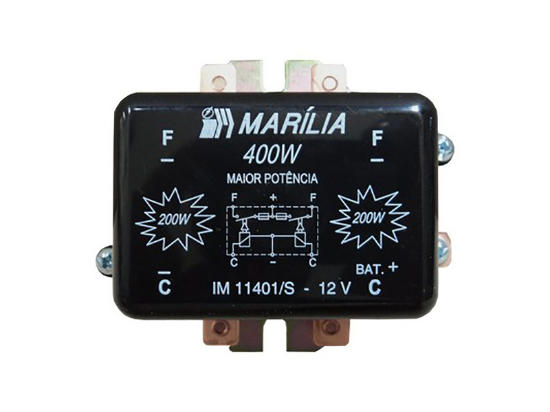 Rele Farol 12 Volts Luz Dupla 400 Wats - Marilia