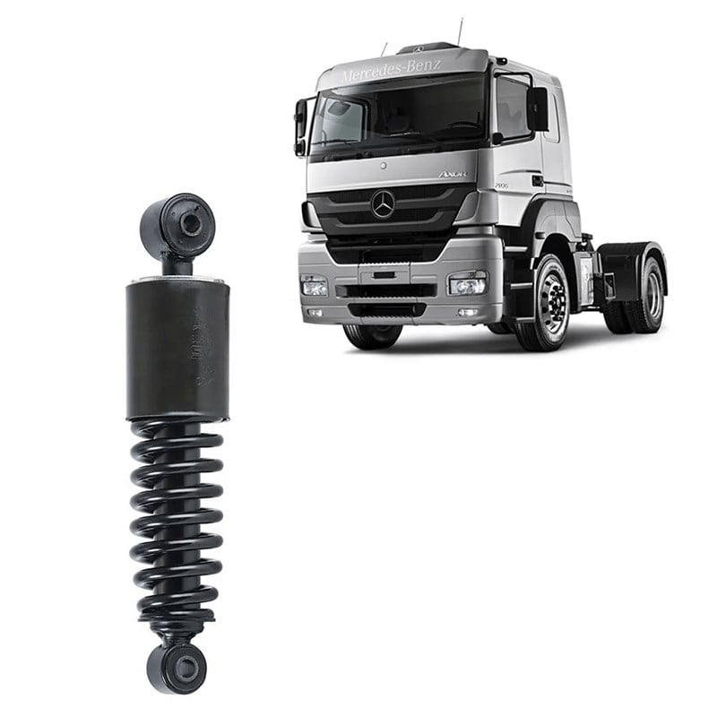 Amortecedor Cabine Caminhão Mercedes-Benz Axor 1933, 2540 Traseiro Com Mola - 9583171103 Amortecedor Cabine Caminhão Mercedes-Benz Axor 1933, 2540 Traseiro Com Mola - 9583171103