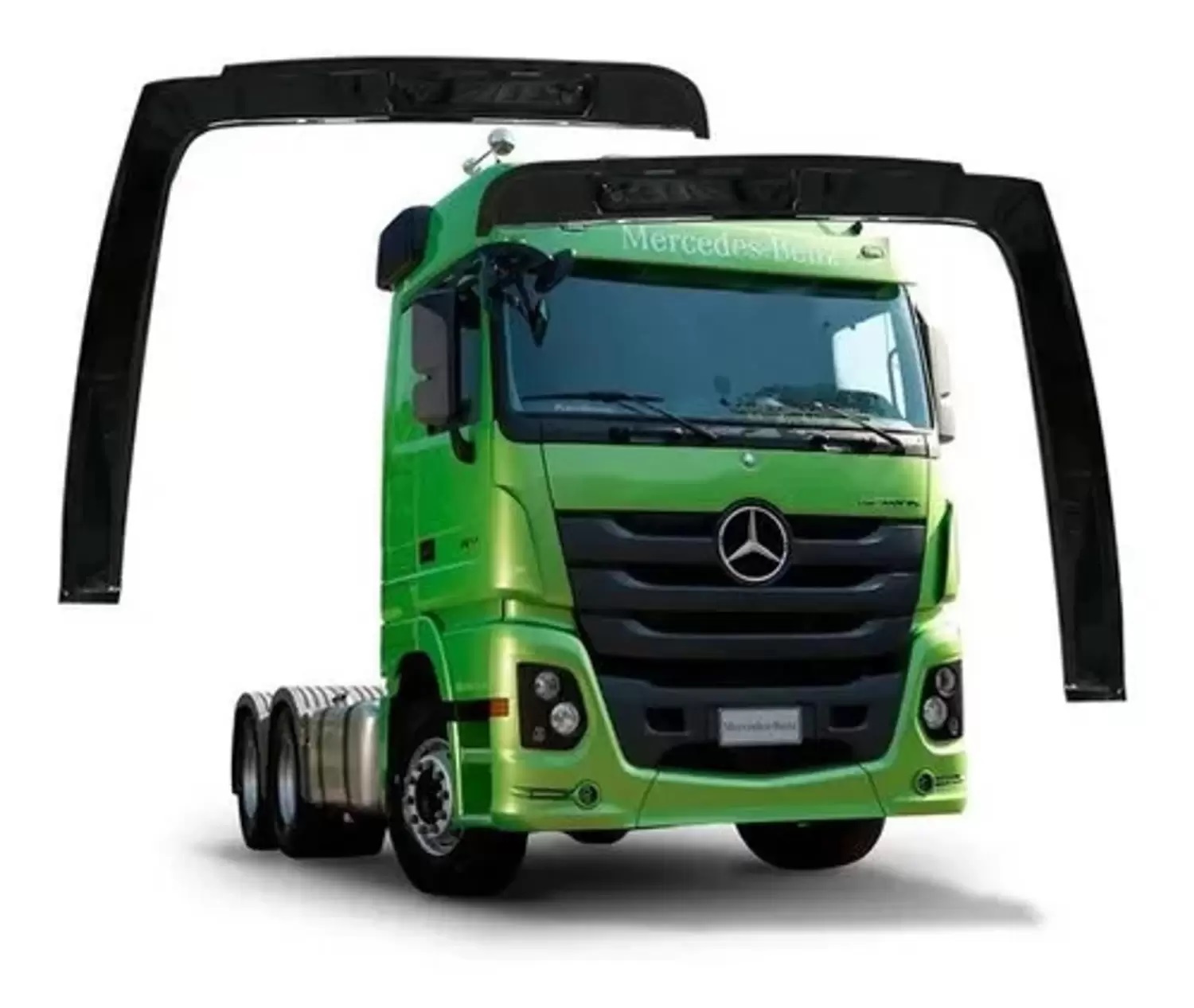 Par Calha Chuva Mb Actros 2010/ Longa Fume